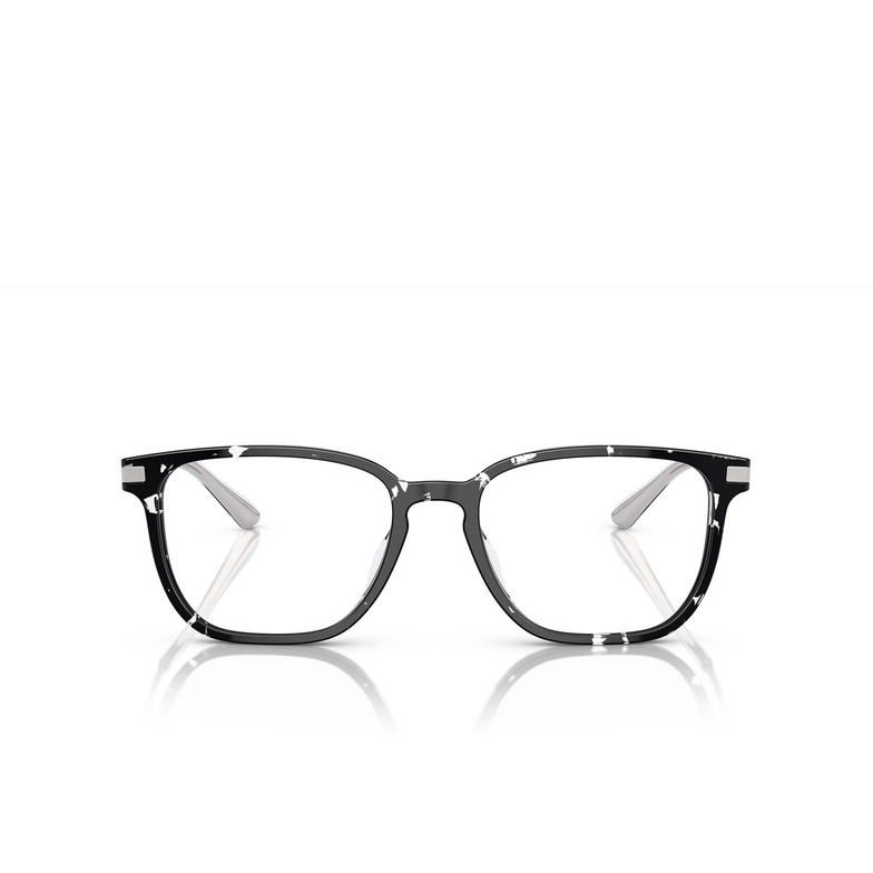 Prada PR A12VD Eyeglasses 15O1O1 tortoise black crystal - 1/4