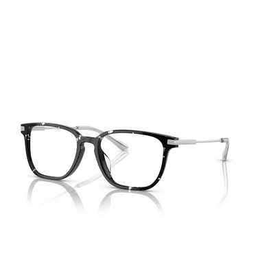 Prada PR A12VD Eyeglasses 15O1O1 tortoise black crystal - three-quarters view