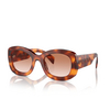 Prada PR A13S Sunglasses 18R70E cognac tortoise - product thumbnail 2/4