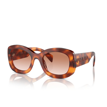 Prada PR A13S Sunglasses 18R70E cognac tortoise - three-quarters view