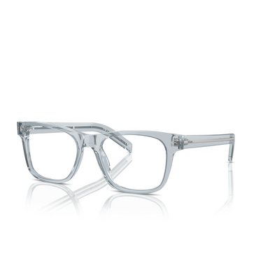 Prada PR A13V Eyeglasses 19T1O1 transparent azure - three-quarters view