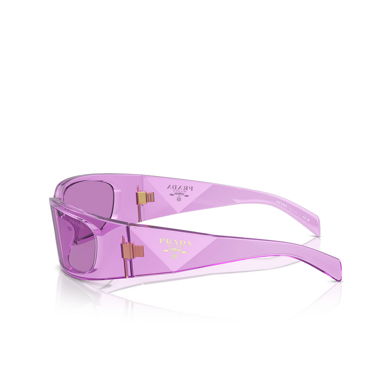 Prada PR A14S Sunglasses 13R30G transparent ametyst - 3/4