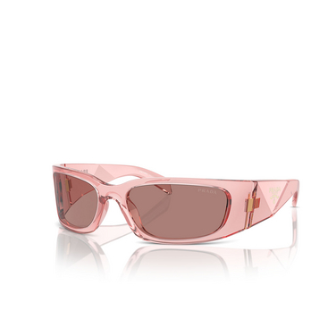 Prada PR A14S Sunglasses 19Q10D transparent peach - three-quarters view
