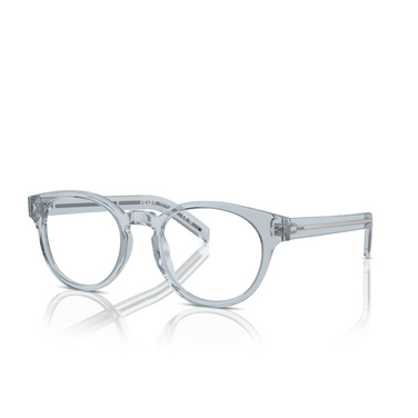 Prada PR A14V Eyeglasses 19T1O1 transparent azure - three-quarters view