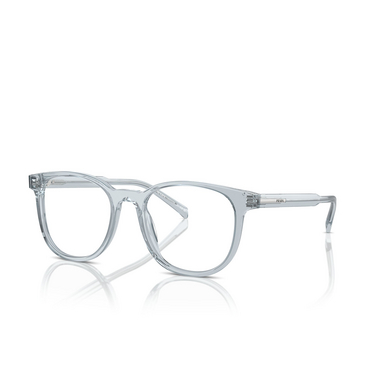 Prada PR A15V Eyeglasses 19T1O1 transparent azure - three-quarters view