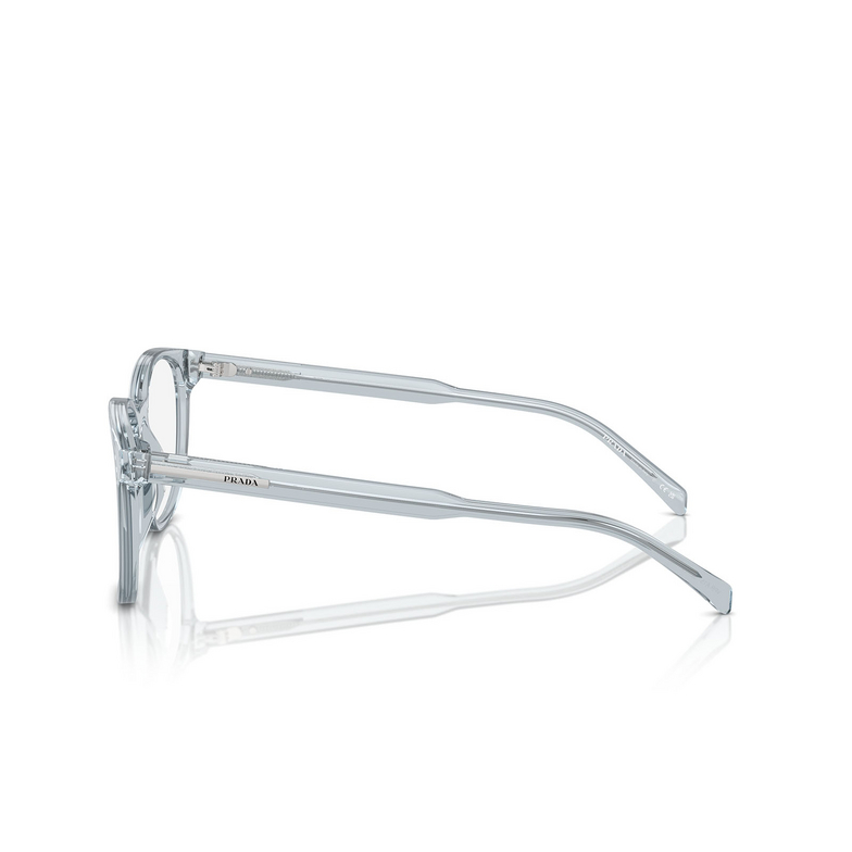 Prada PR A15V Eyeglasses 19T1O1 transparent azure - 3/4