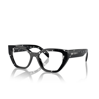 Prada PR A16V Eyeglasses 15O1O1 black crystal tortoise - three-quarters view