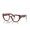 Occhiali da vista Prada PR A16V 18N1O1 cognac begonia tortoise - anteprima prodotto 2/4