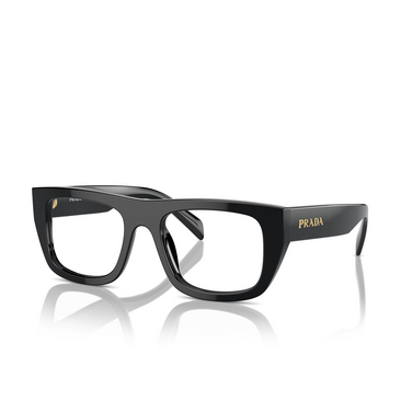 Prada PR A17V Korrektionsbrillen 16K1O1 black - Dreiviertelansicht