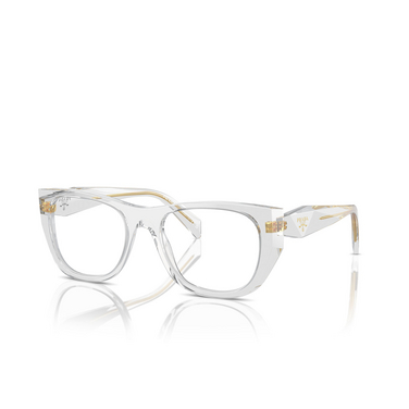 Prada PR A18V Eyeglasses 12R1O1 transparent grey - three-quarters view
