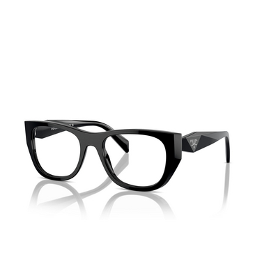 Prada PR A18V Korrektionsbrillen 16K1O1 black - Dreiviertelansicht