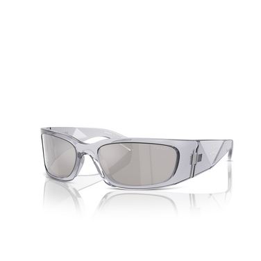 Prada PR A19S Sunglasses 12R2B0 transparent grey - three-quarters view