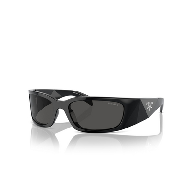 Prada PR A19S Sunglasses 1AB5S0 black - three-quarters view
