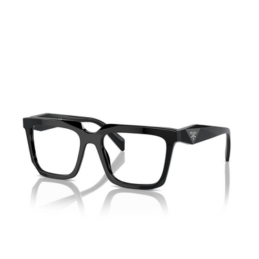 Prada PR A19V Eyeglasses 16K1O1 black - three-quarters view