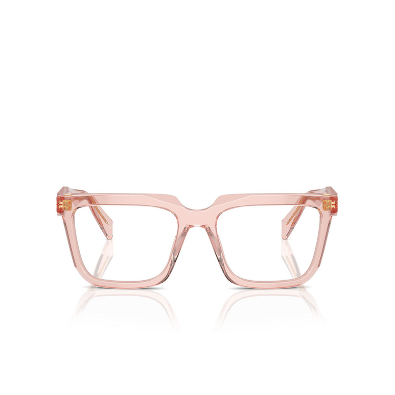 Gafas graduadas Prada PR A19V 19Q1O1 transparent peach - 1/4