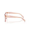 Lunettes de vue Prada PR A19V 19Q1O1 transparent peach - Vignette du produit 3/4