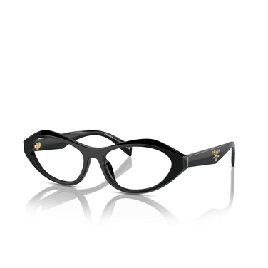 Prada PR A21V Korrektionsbrillen 16K1O1 black - Dreiviertelansicht