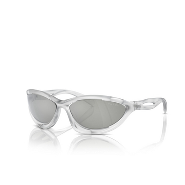 Prada PR A23S Sunglasses 14V60H frosted crystal - three-quarters view