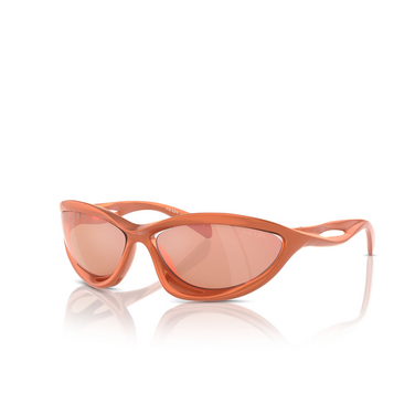 Prada PR A23S Sunglasses 15V50H metallized orange - three-quarters view