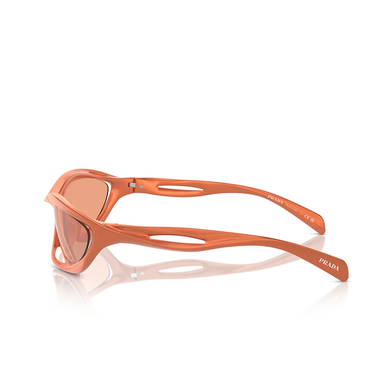Prada PR A23S Sunglasses 15V50H metallized orange - 3/4