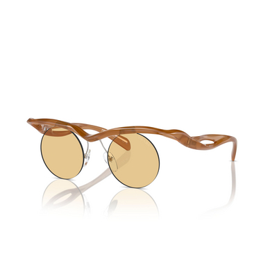 Prada PR A24S Sunglasses 13S80E opal cognac - three-quarters view
