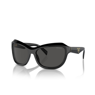 Prada PR A27S Sunglasses 16K5S0 black - three-quarters view