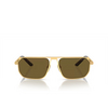 Occhiali da sole Prada PR A53S 1BK01T matte gold - anteprima prodotto 1/4