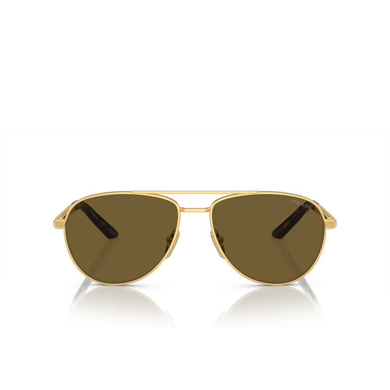 Prada PR A54S Sunglasses 1BK01T matte gold - 1/4