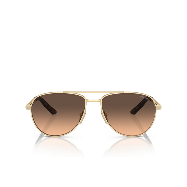 Prada PR A54S Sunglasses VAF50C matte pale gold - 1/4