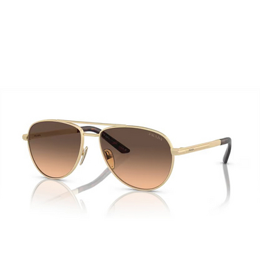 Prada PR A54S Sunglasses VAF50C matte pale gold - three-quarters view