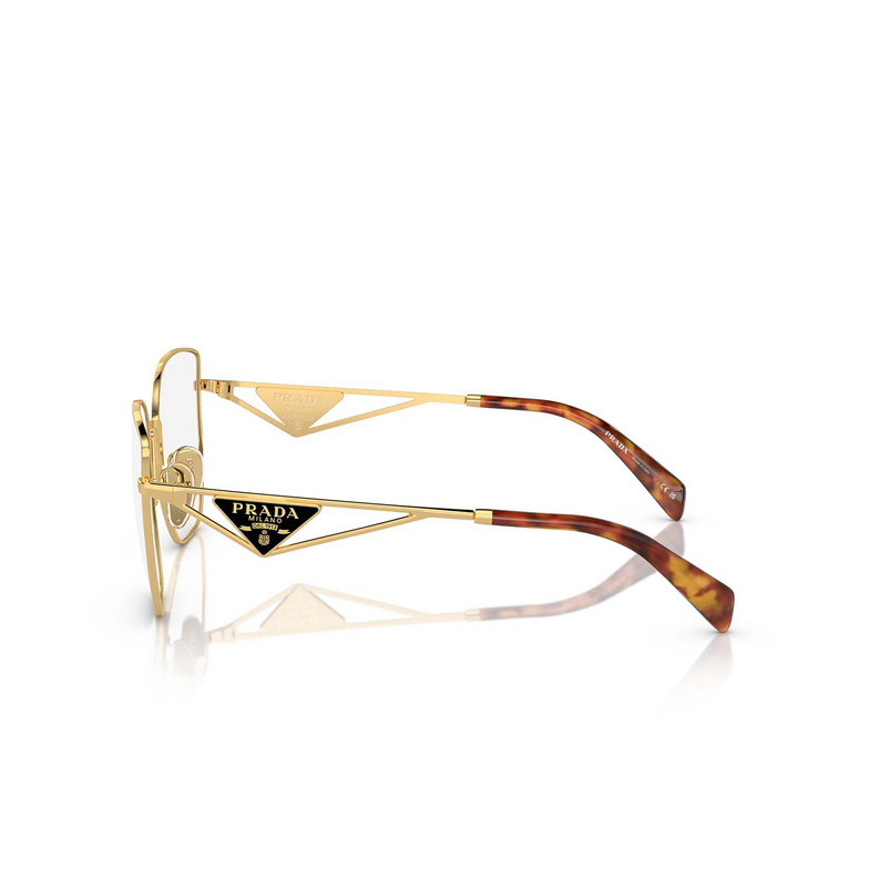 Gafas graduadas Prada PR A54VD 5AK1O1 gold - 3/4