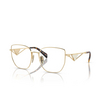 Prada PR A54VD Eyeglasses ZVN1O1 pale gold - product thumbnail 2/4