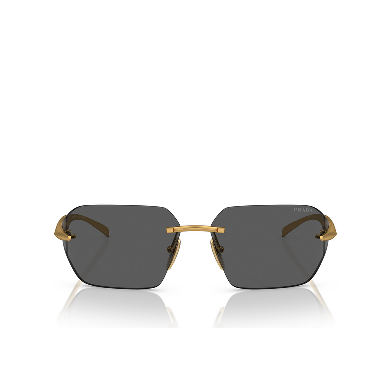 Prada PR A55S Sunglasses 15N5S0 satin yellow gold - 1/4