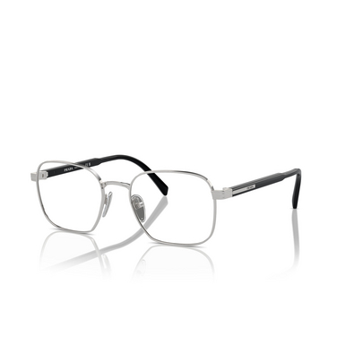 Prada PR A55V Korrektionsbrillen 1BC1O1 silver - Dreiviertelansicht