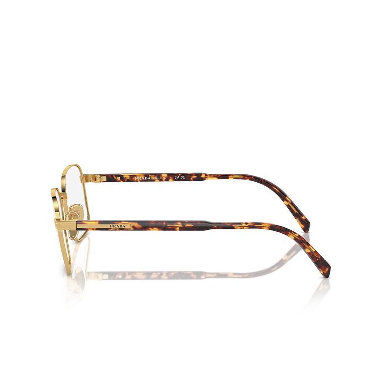 Lunettes de vue Prada PR A55V 5AK1O1 gold - 3/4