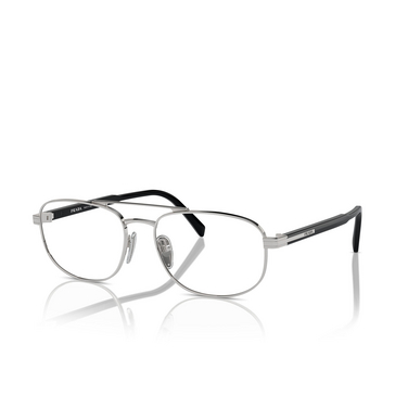 Prada PR A56V Eyeglasses 1BC1O1 silver - three-quarters view