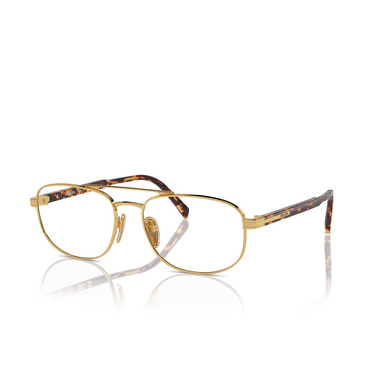 Prada PR A56V Eyeglasses 5AK1O1 gold - three-quarters view