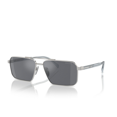 Prada PR A57S Sunglasses 1BC175 silver - three-quarters view
