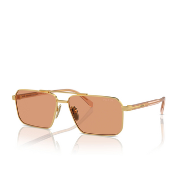 Prada PR A57S Sunglasses 5AK07V gold - three-quarters view