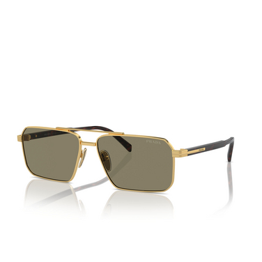 Prada PR A57S Sunglasses 5AK90F gold - three-quarters view