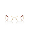 Prada PR A57V Eyeglasses 5AK1O1 gold - product thumbnail 1/4