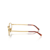 Prada PR A57V Eyeglasses 5AK1O1 gold - product thumbnail 3/4