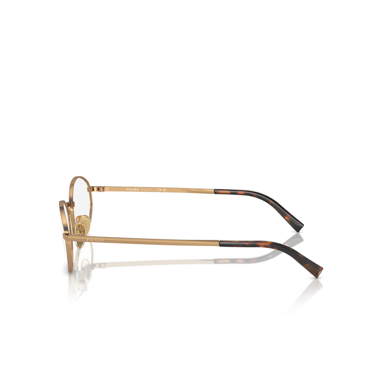 Prada PR A57V Eyeglasses 7OE1O1 brass - 3/4