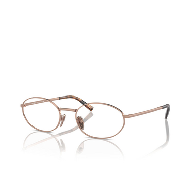 Prada PR A57V Eyeglasses ZVF1O1 rose gold - three-quarters view