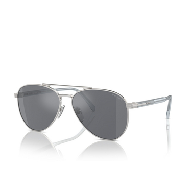 Prada PR A58S Sunglasses 1BC175 silver - three-quarters view