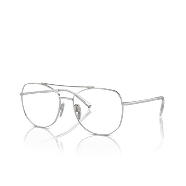 Prada PR A58V Eyeglasses 1BC1O1 silver - three-quarters view