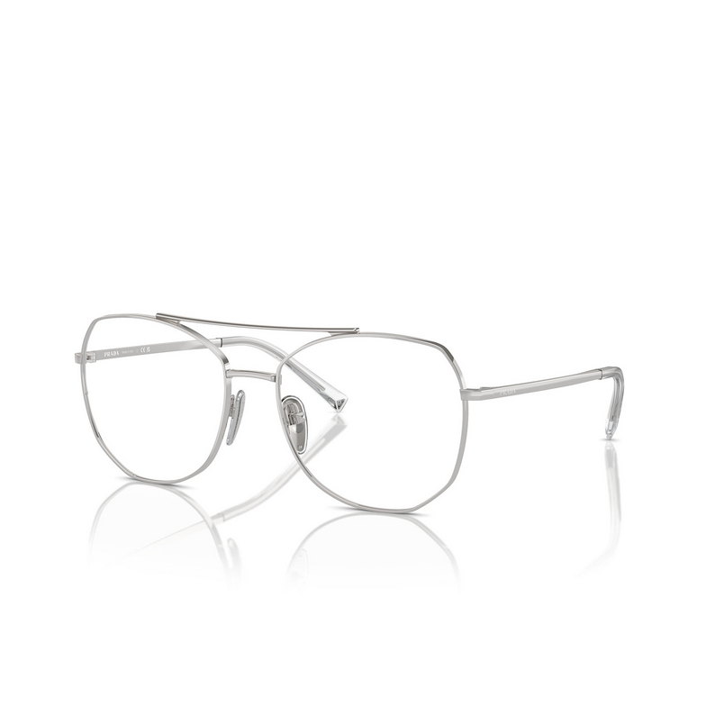 Prada PR A58V Eyeglasses 1BC1O1 silver - 2/4
