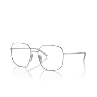 Prada PR A59V Eyeglasses 1BC1O1 silver - three-quarters view