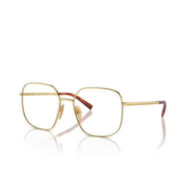 Prada PR A59V Eyeglasses 5AK1O1 gold - three-quarters view