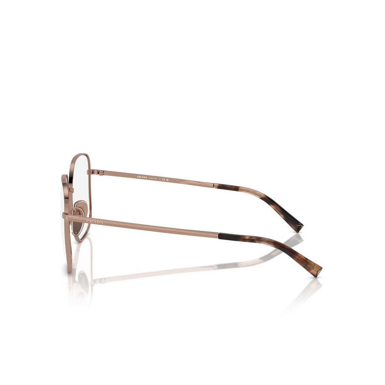Prada PR A59V Eyeglasses ZVF1O1 rose gold - 3/4